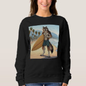 Surfer Wolf Trui (Voorkant)