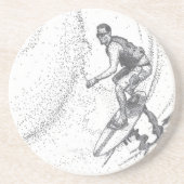 surfer zandsteen onderzetter (Voorkant)