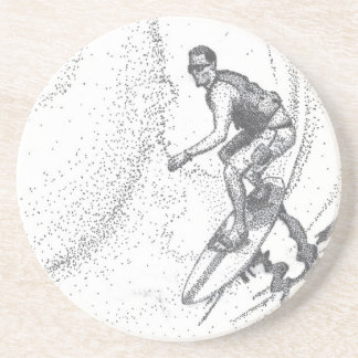 surfer zandsteen onderzetter