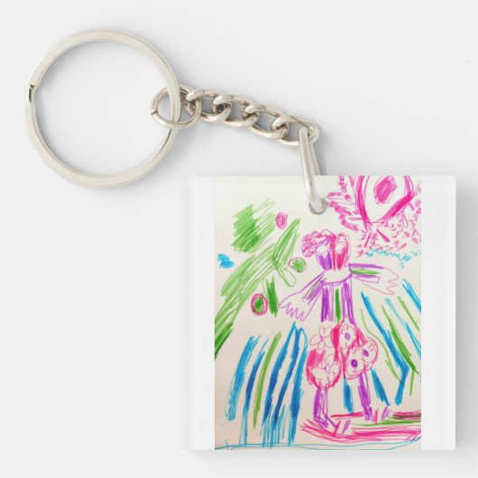 Surfer zomer sleutelhanger (voorkant)