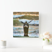 SURFERGEBEDEN VIERKANTE KLOK (Huis)