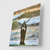 SURFERGEBEDEN VIERKANTE KLOK (Hoek)