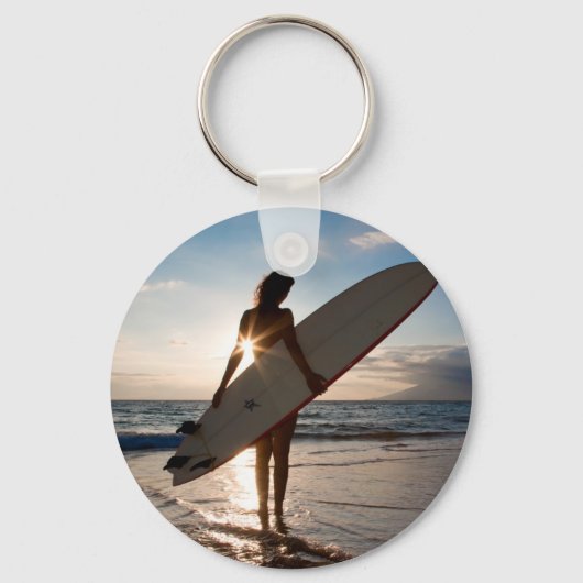 surfergirl.jpg sleutelhanger (Voorkant)