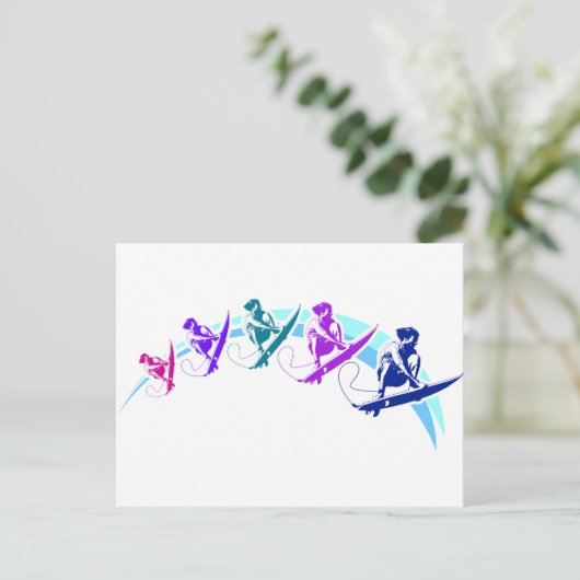 Surfergolf Briefkaart (Staand voorkant)