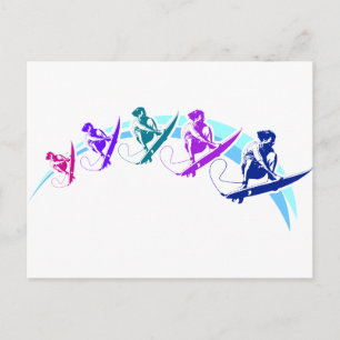 Surfergolf Briefkaart