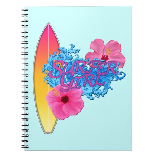Surfermeisje Notitieboek (Voorkant)