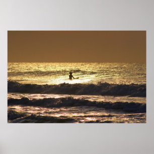 surfermeisje poster