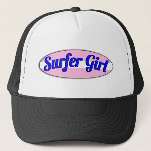 surfermeisje trucker pet (Voorkant)