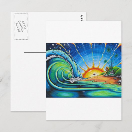 Surferontwerp Briefkaart (Voorkant / Achterkant)