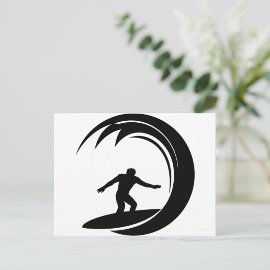Surferontwerp Briefkaart (Staand voorkant)