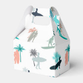 Surfers and Palm Trees Pattern Bedankdoosjes (Achterkant)