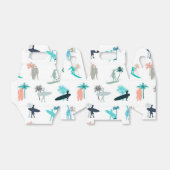Surfers and Palm Trees Pattern Bedankdoosjes (Uitgevouwen)