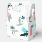 Surfers and Palm Trees Pattern Bedankdoosjes (Geopend)