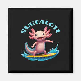 Surfers Axolotl Surfalotl Grappige Oceaan Strand Magneet