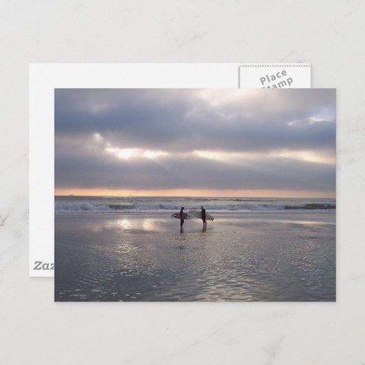 Surfers Briefkaart (Voorkant / Achterkant)