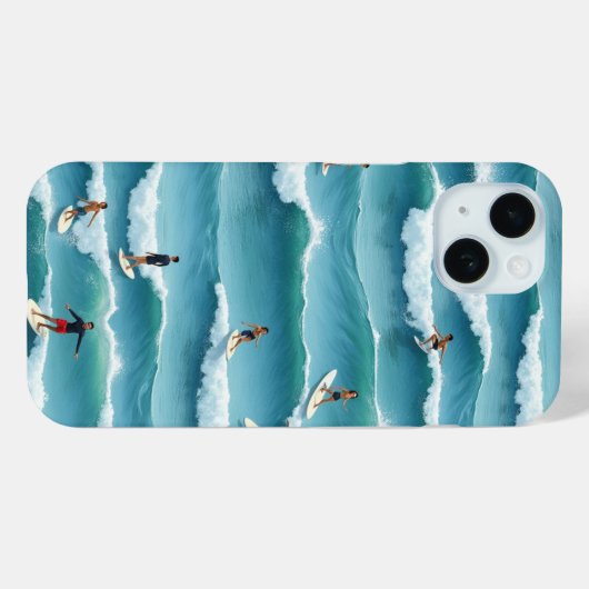 Surfers Case-Mate iPhone Case (Achterkant (horizontaal))