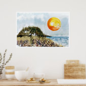 Surfer's Cove Poster (Keuken)