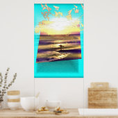 Surfer's droomserie #1 poster (Keuken)