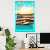 Surfer's droomserie #1 poster (Thuiskantoor)