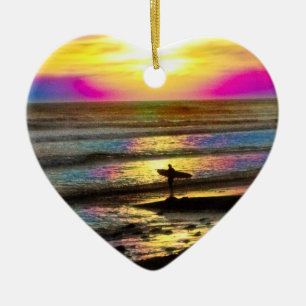 Surfer's droomserie #2 keramisch ornament