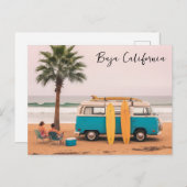 Surfers en surfplanken in Baja California Briefkaart (Voorkant / Achterkant)