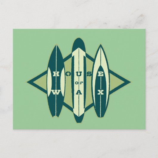 Surfer's House of Wax Briefkaart (Voorkant)