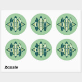 Surfer's House of Wax Ronde Sticker (Vel)