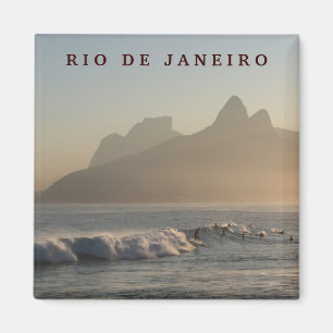 "Surfers in Arpoador, Rio de Janeiro" magnet