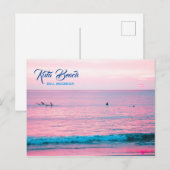 Surfers in Kuta Beach, Bali, Indonesië Aankondigingskaart (Voorkant / Achterkant)