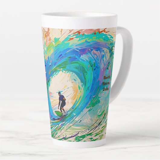 Surfer's Latte Mok (Rechterhoek)