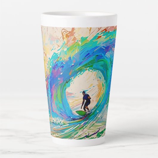 Surfer's Latte Mok (Voorkant)