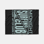 Surfers Midnight Surfing Club Surfer Life  Fleece Deken (Voorkant (Horizontaal))
