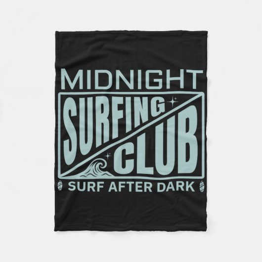 Surfers Midnight Surfing Club Surfer Life  Fleece Deken (Voorkant)