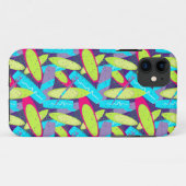 Surfer's multigekleurde surfbordafdrukken Case-Mate iPhone case (Achterkant (horizontaal))