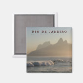 "Surfers op Arpoador, Rio de Janeiro" magneet (Voorkant / Achterkant)