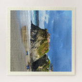 Surfers op het strand van Newquay Legpuzzel (Horizontaal)