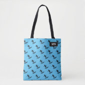 Surfers op Surfbordpapier - uw initialen / naam Tote Bag (Voorkant)