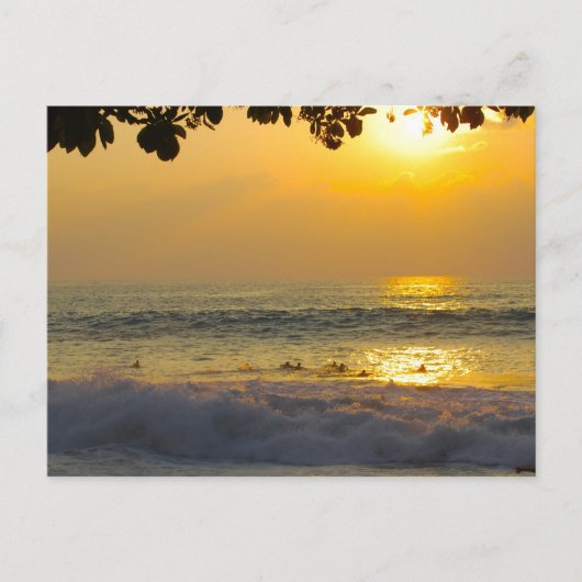 Surfers op zonneschijn briefkaart (Voorkant)