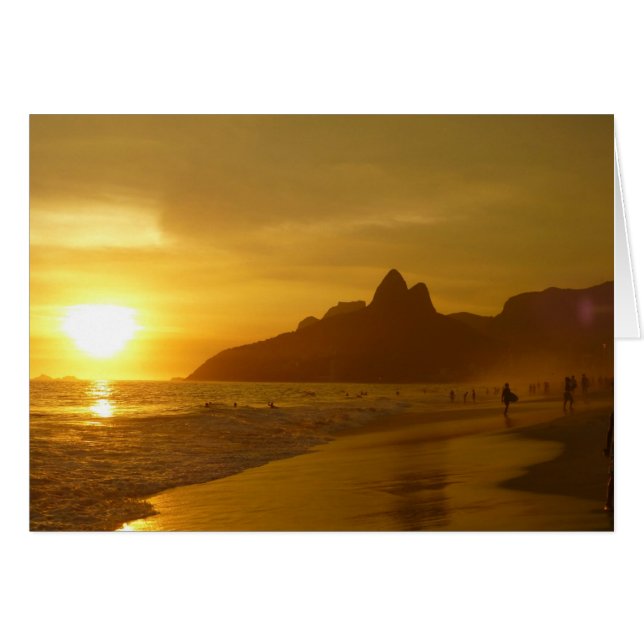 Surfers op zonsondergang (Voorkant Horizontaal)