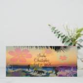 Surfers op zonsondergang/alle gelegenheden kaart (Staand voorkant)