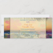 Surfers op zonsondergang/alle gelegenheden kaart (Achterkant)