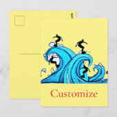 Surfers Overal Thunder_Cove Briefkaart (Voorkant / Achterkant)