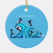 Surfers Overal Thunder_Cove Keramisch Ornament (Voorkant)