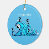 Surfers Overal Thunder_Cove Keramisch Ornament (Links)