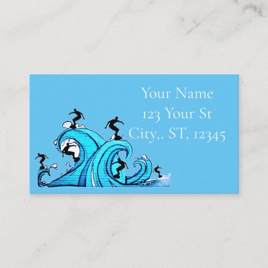 Surfers Overal Thunder_Cove Visitekaartje (Voorkant)