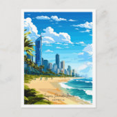 Surfers Paradise Beach Australië Reizen Briefkaart (Voorkant)