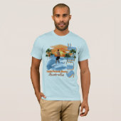 Surfer's Paradise Beach SURF! T-shirt (Voorkant volledig)