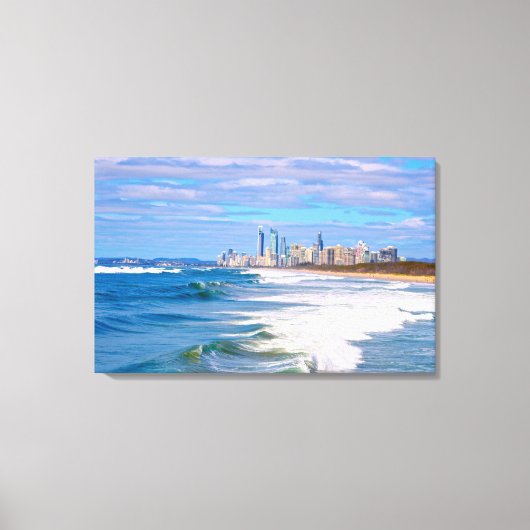 Surfers Paradise, Gold Coast, Australië Canvas Afdruk (Voorkant)
