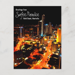 Surfers Paradise, goudkust, Australië Briefkaart