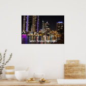 Surfers Paradse nachtlichten Poster (Keuken)